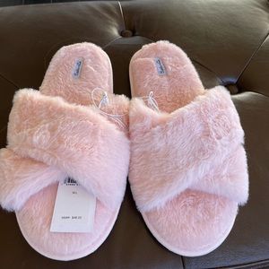 Splendid - Faux Fur Slippers - Crystal Pink